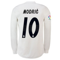 Футболка Реал Мадрид домашняя 2018/19 с длинным рукавом Модрич 10