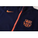 Барселона костюм спортивный синий с оранжевым 2025/26