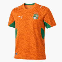 Сборная Кот-д’Ивуара футболка домашняя оранжевая с зелёными элементами ЧМ 2026 2025/26