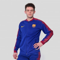 Барселона (Barcelona) Тренировочный костюм синий сезон 2018/19