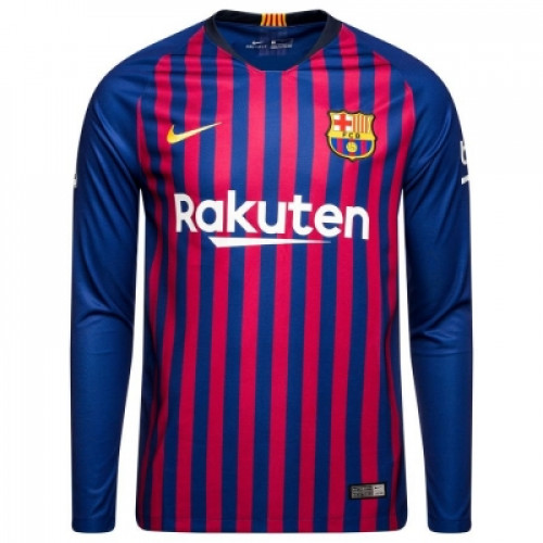 Домашняя футболка Барселоны с длинным рукавом 2018-2019