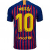 Барселона Домашняя футболка с длинным рукавом игрок Месси сезона 2018-2019