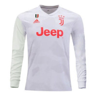 Ювентус (Juventus) футболка гостевая длинный рукав сезон 2019-2020
