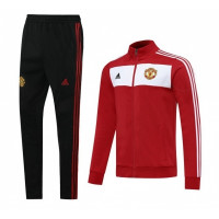 Спортивный костюм Манчестер Юнайтед красный с белой вставкой сезон 2019-2020