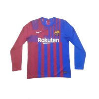Барселона футболка домашняя 2021-2022 с длинным рукавом