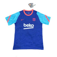 Барселона тренировочная футболка сине-голубая 2021-2022