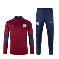 Манчестер Сити тренировочный костюм красно-синий 2020/2021