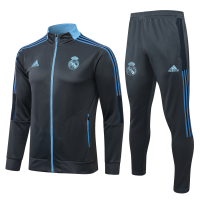 Реал Мадрид спортивный костюм 2021-2022 синий с голубым