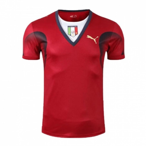 Сборная Италии ретро вратарская футболка 2006 красная