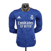 Реал Мадрид гостевая футболка с длинным рукавом (игровая версия) 2021-2022