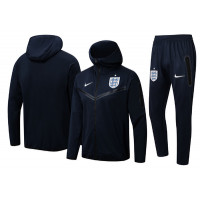 Сборная Англии спортивный костюм Найк с капюшоном тёмно-синий сезон 2021-2022
