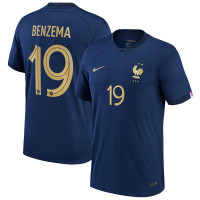 Сборная Франции домашняя футболка 2022-2023 Бензема 19