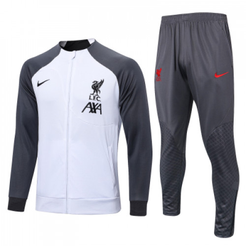 Ливерпуль спортивный костюм 2022-2023 бело-серый