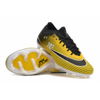 Бутсы Nike Air Zoom Mercurial Superfly IX Elite жёлтые с чёрным
