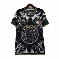 Сборная Италии специальная футболка Versace 2023-2024 чёрная