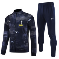 Тоттенхэм спортивный костюм 2023-2024 тёмно-синий с узорами