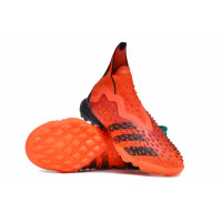 Сороконожки Adidas Predator Freak оранжево-чёрные
