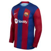 Барселона футболка домашняя с длинным рукавом 2023/24
