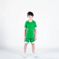 Спортивная форма ярко-зеленая детская для футбола